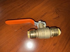 Sharkbite 1/2” 200 Psi Brass Push Fit Ball Valve Shark Bite