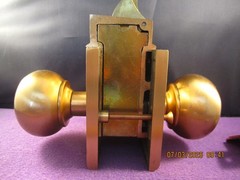 CORBIN RUSSWIN 500 SERIES BRASS UNILOC DOOR KNOB LOCK DOUBLE LATCH NIB