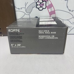 NEW Roppe 4 In. x 20 Ft. Roll SNOW Vinyl Self-Stick Wall Cove Base