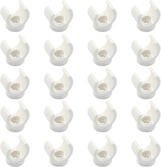 1/2 Inch PEX Water Pipe Clamps 20 Pcs, 16 Mm PVC Pipe Holder, Plastic U-Hook PEX