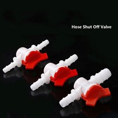 Inline Tap Connector Barbed PVC Hose/Tube Plastic Shut Off Valve DIY Garden Boat