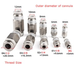 Pneumatic Check Valve Non Return Valves Male Thread Metric Push In Fittings