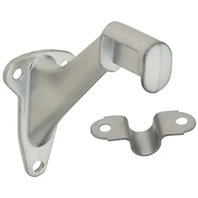 2 National Hardware Handrail Brackets #N830-134 Satin Chrome Finish NEW