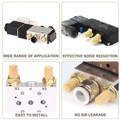Pneumatic Brass Silencer Exhaust Muffler Filter Silencer Air Line Fitting M5-3/4