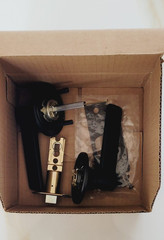 DOOR LOCK FALCON W101 DAN 622 (2 SETS) BLACK FINISH INDOOR HOME BUNDLE NIB