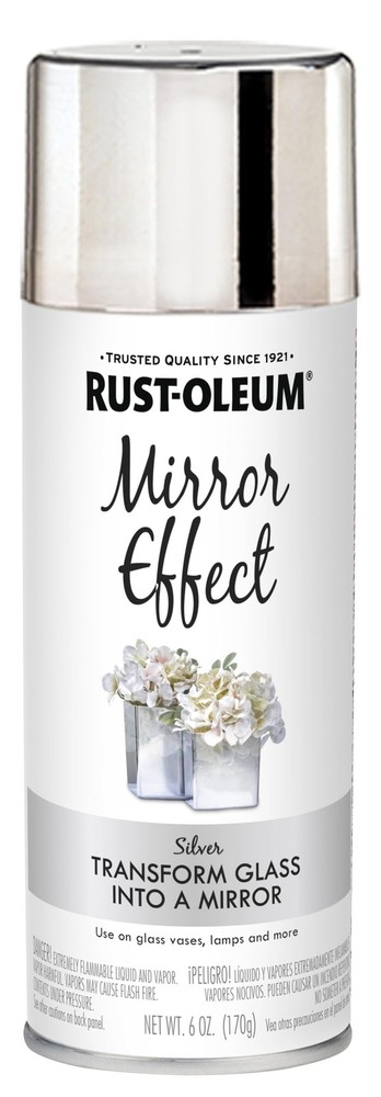 Rust-Oleum 301494 Specialty Mirror Spray, 6 oz, 6 Ounce (Pack of 1), Silver
