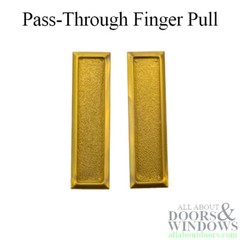 Vinyl Window Tilt Latch Pass Through Finger Pull Pair Hardware Plastic Gold