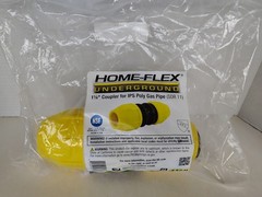 HOME-FLEX 18-429-012 1-1/4″ IPS SDR 11 Yellow Poly Gas Pipe Underground Coupler