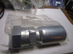 1″ x 1″ Hose x Female O-Ring Face Seal Swivel Zinc Steel Straight Hose End