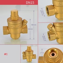 1/2“ 3/4” 1“ Water Pressure Reducing Valve Brass Pipe Fitting 1.6Mpa for Water