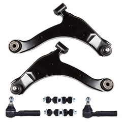 6pc Front Suspension Kit Control Arms Tie Rods Sway Links PT Cruiser 2001-2010