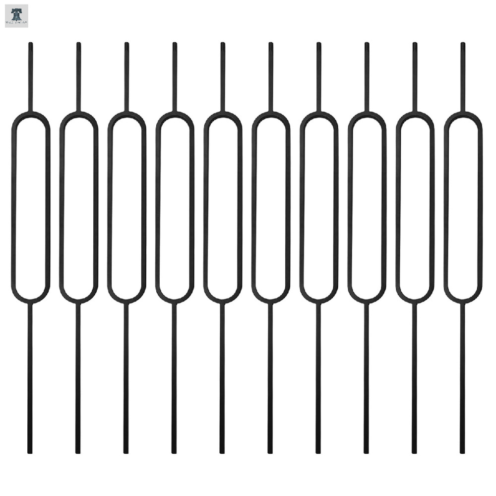 Bh Railing 44 Wrought Iron Oval Balusters 1/2 Square Hollow Iron Spindles Iron