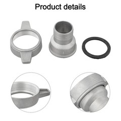 Water Pump Aluminum Pipe Connector with Rubber Gasket for 1 to 3 Inch Pipes