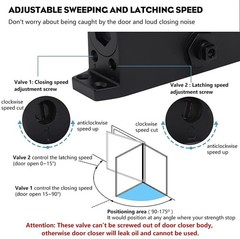 Marie Hold Open Door Closer Applies Regular, Jamb Mounting,Adjustable Automatic