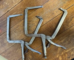 Pair of The Original Vise Grip 18DR ~ Long Reach C Jaw Locking Grip