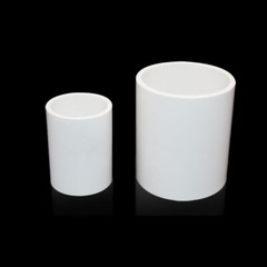 PVC Direct Pipe Fitting Straight Joint Water Pipe White Socket Coupling 20~200mm
