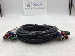 Steren 257-612BK 12′ 5-RCA Component Video/Audio Cable