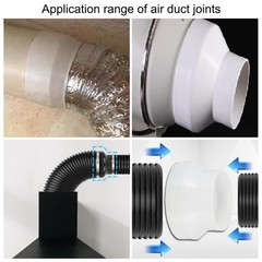 7″ to 4.5″ Duct Reducer ABS Ducting Airflow Tube Increaser Adapter Pipe Fitting