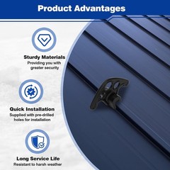 52 Pack Snow Guards Metal Roofs No-Drill Installation for Roofs Standing Seam