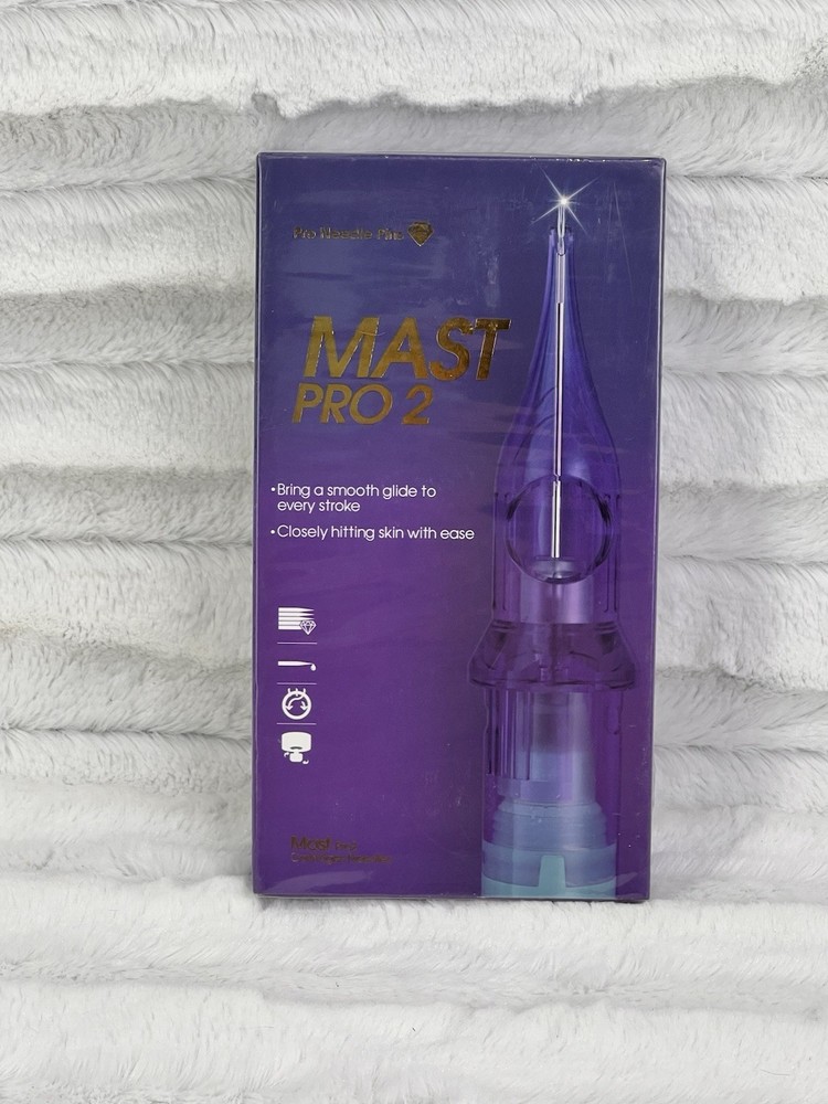 Mast Pro 2 Tattoo Cartridges for Super Artists, 20 Count Pro Needle Pins 1201RL