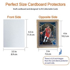 200 Packs 3.5×4.5 Inch Corrugated Cardboard Sheets, Premium White Corrugated …