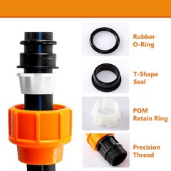 Compression Fitting Tee PE Pipe Fittings Connector Reducer Coupling 20-63mm