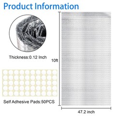 48in Wide Double Reflective Insulation Foam Board 10Ft Aluminum Foil Bubble