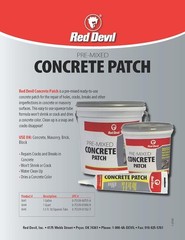 0645 Concrete Repair Patch, Cement Crack Filler, 5.5 Oz Squeeze Tube, Pre-Mixed,