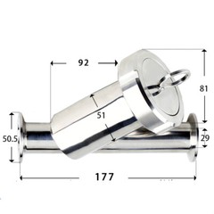 19/25/32/38mm 1.5″ Tri Clamp Sanitary Y-Shaped Strainer Filiter Valve Stainless