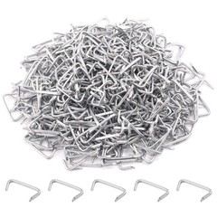 Rustark 1000 Pcs 3/4″ Galvanized Hog Rings, Professional Upholstery Silver