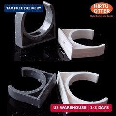 16mm/0.63″ (50 PCS) U-Shaped PVC Pipe Clamps (White), Hose Hanger Support, High