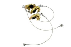 3 Pack Universal U2D Cable Clamp Wire Rope Safety Dummy Gladhand with Hand