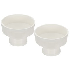 2Pcs 8″ to 4″ Duct Reducer PVC Pipe Increaser Adapter” Ducting Airflow Tube
