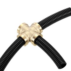 1Pcs Brass Cross Pipe Fitting, 1/2″ Female Barstock Cross Fitting Pipe Adapter