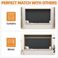 Window Insulation Kit for Winter 47″X63″ Cold Weather Thermal Curtain with Heavy
