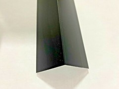 70″ Black Anodized Aluminum 1 1/2″ x 1 1/2″ x .062 Sharp Corner Wall Angle Trim