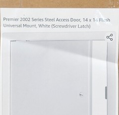 PREMIERE 2002 Series Steel Access 14 in x 14″ DOOR WHITE Flush Screwdriver Latch