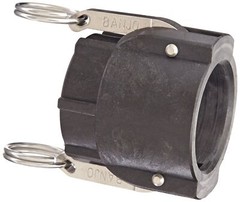 Banjo 150D Polypropylene Cam & Groove Fitting, 1-1/2″ Female Coupler x NPT