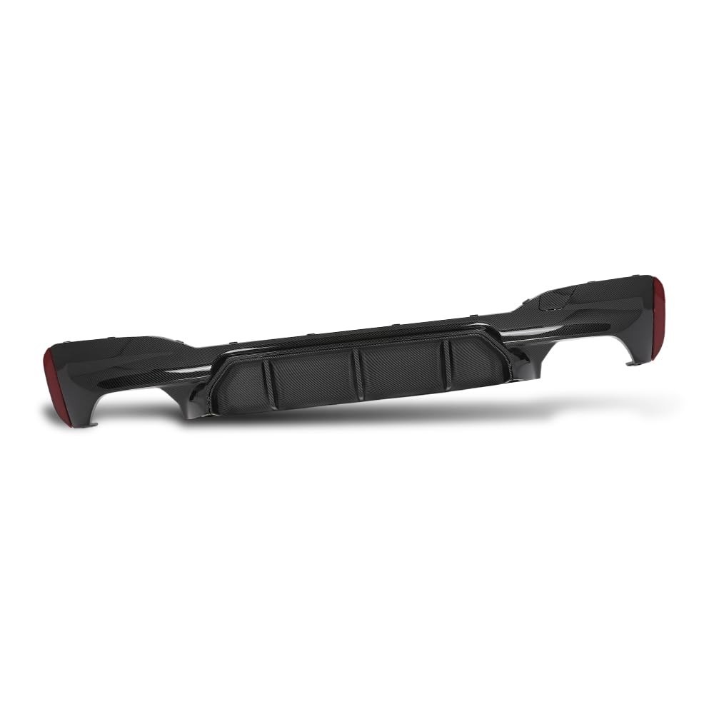 Rear Diffuser for BMW G30 5 Series 2017-2023 M Sport Bumper Carbon Fiber Black