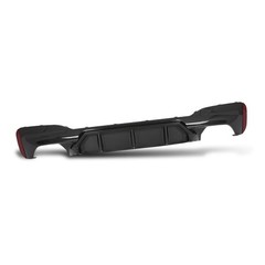 Rear Diffuser for BMW G30 5 Series 2017-2023 M Sport Bumper Carbon Fiber Black