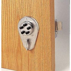 Simplex 919-26D Pushbutton Deadbolt, Satin Chrome