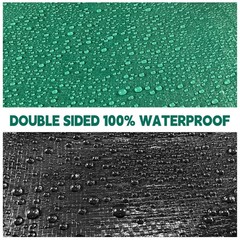 Tarp 4×6 ft Heavy Duty 100% Waterproof 10mil,UV Resistant,Durable Grommets an…