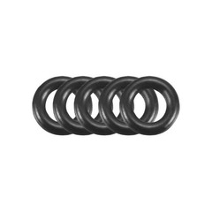 100 Pcs Black 4.6mm x 1mm Nitrile Rubber O Ring NBR Oil Sealing Grommets