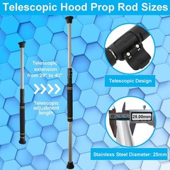Telescoping Hood Prop Rod 29 40 Inch Sponge Handle