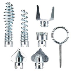 7/14pc Cutter Set Drain Cleaner Plumbing Snake Tools Cable Auger Clog Sewer Pipe