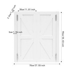 Modern Pine Wood Dual Partition Door Partition Door Porch Entrance Door 70*90cm