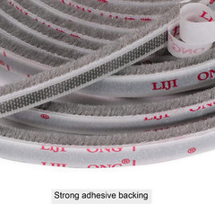 Felt Pile Weather Stripping 11/32 Inch X 3/16 Inch X 16 Ft, Sliding Windows and