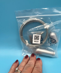 Aluminum Clear Anodized Ceiling To Floor Cable System Kit 13′ x 1″ ACG1904