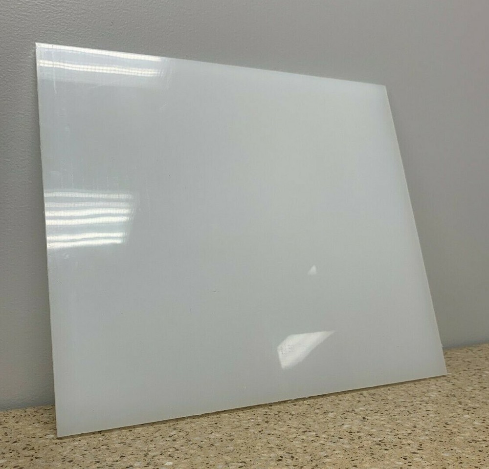 3/8″ Thick NATURAL WHITE POLYPROPYLENE Sheets 13″ W x 14″ L 2pc