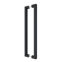 BARNSMITH 24″ Barn Door Push Pull Hande,Square Commercial Door Handle, Stainl…